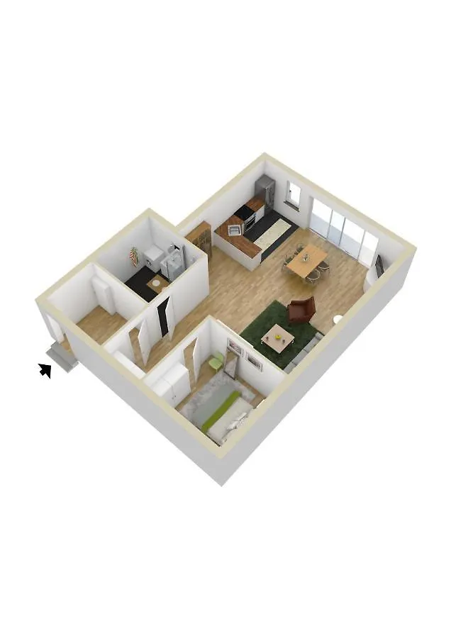 Ferienwohnung Bergblick Dachgeschoss Hopferau